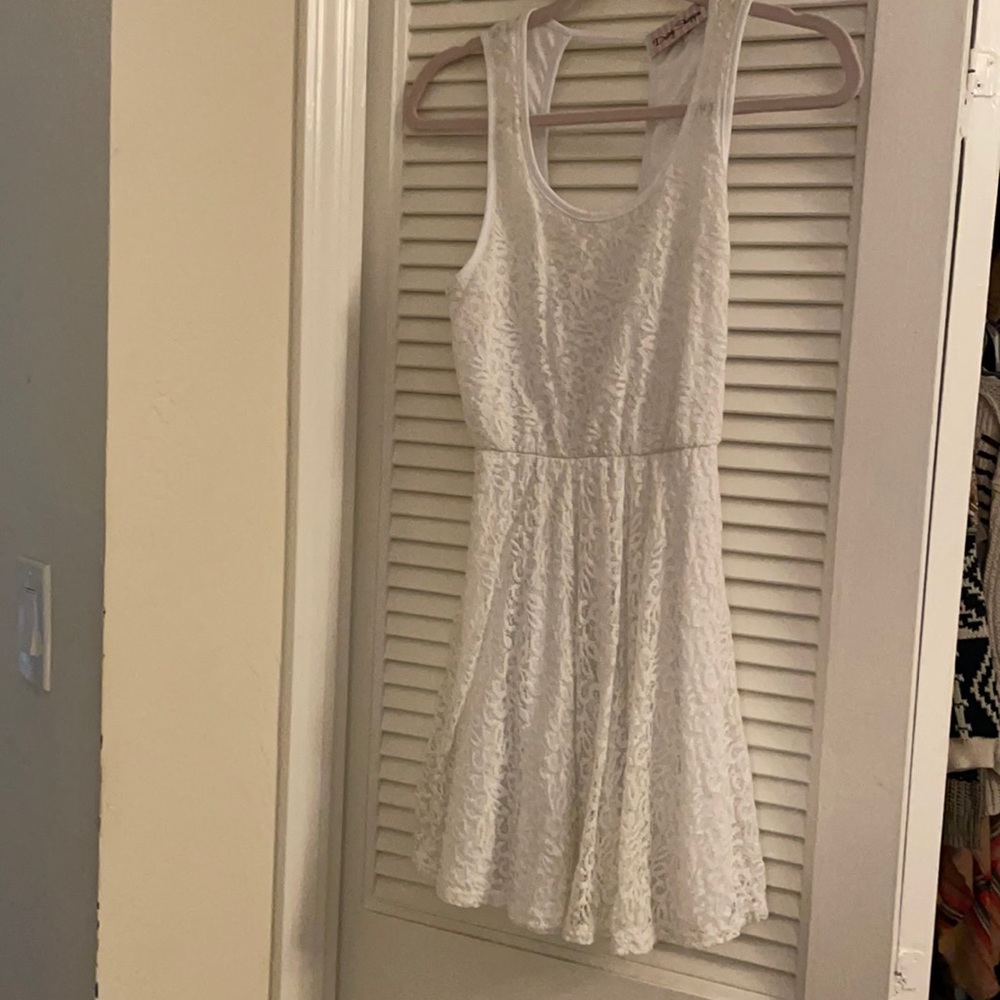 White lace summer dress